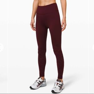 Lululemon Speed Wunder Mid-Rise Tight 28" Speckle Shine
